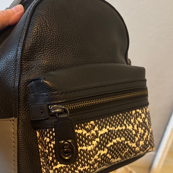 Coach Black Leather Backpack - Picture 3 of 13